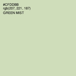 #CFDDBB - Green Mist Color Image